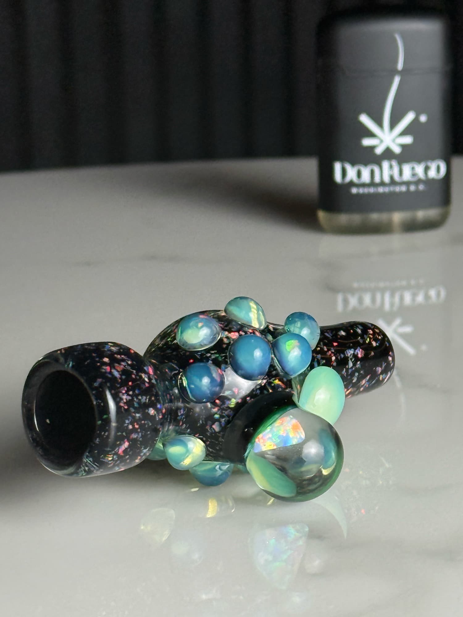 Black Crushed Opal Slyme Chillum
