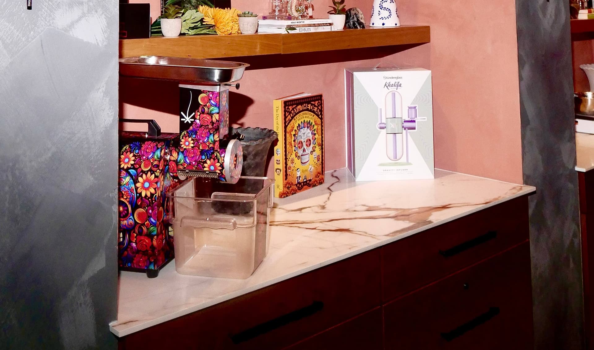 Curated wellness products display
