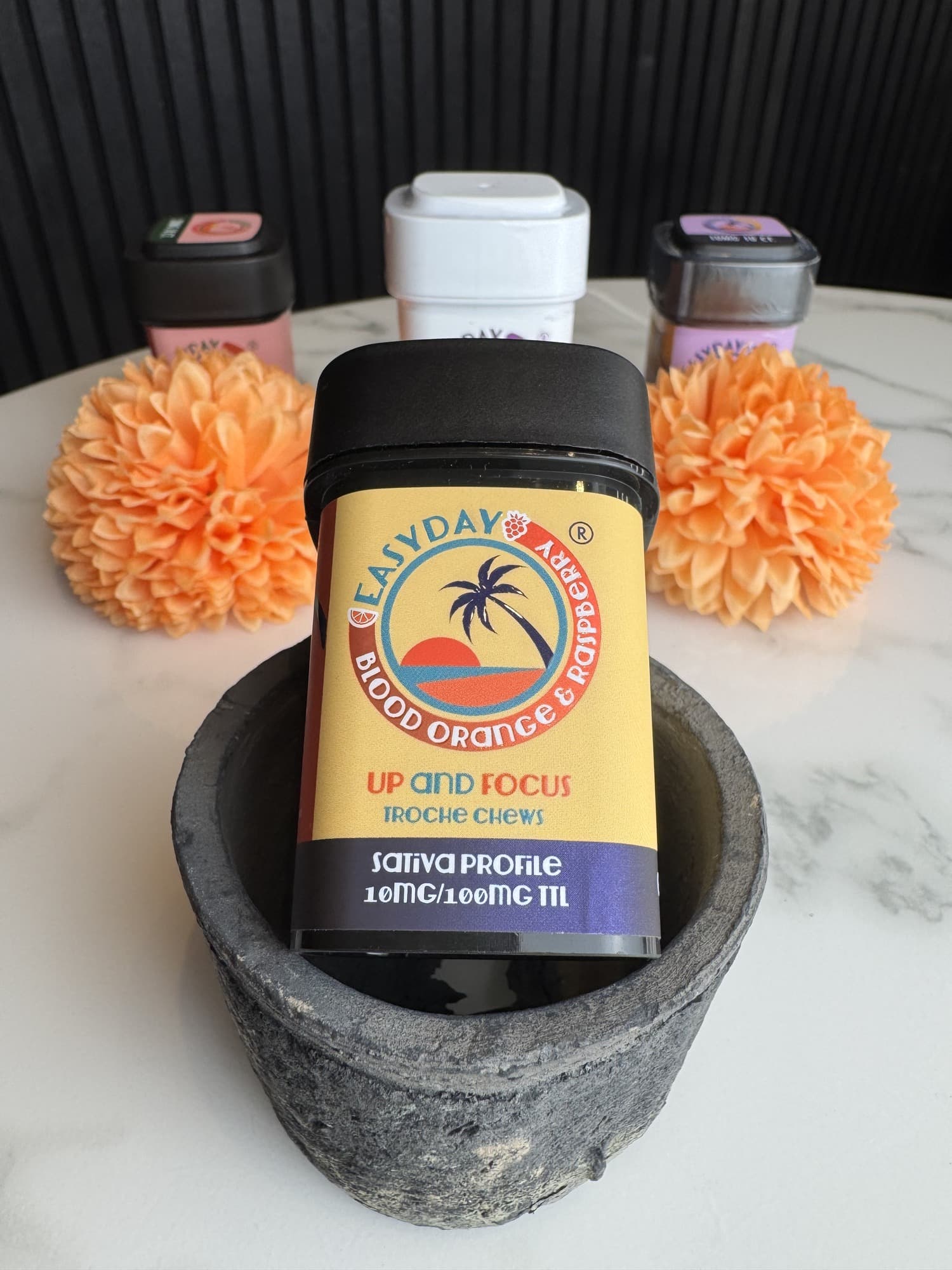 Up and Focus | Blood Orange Raspberry Chews | 100mg THC | 10pk